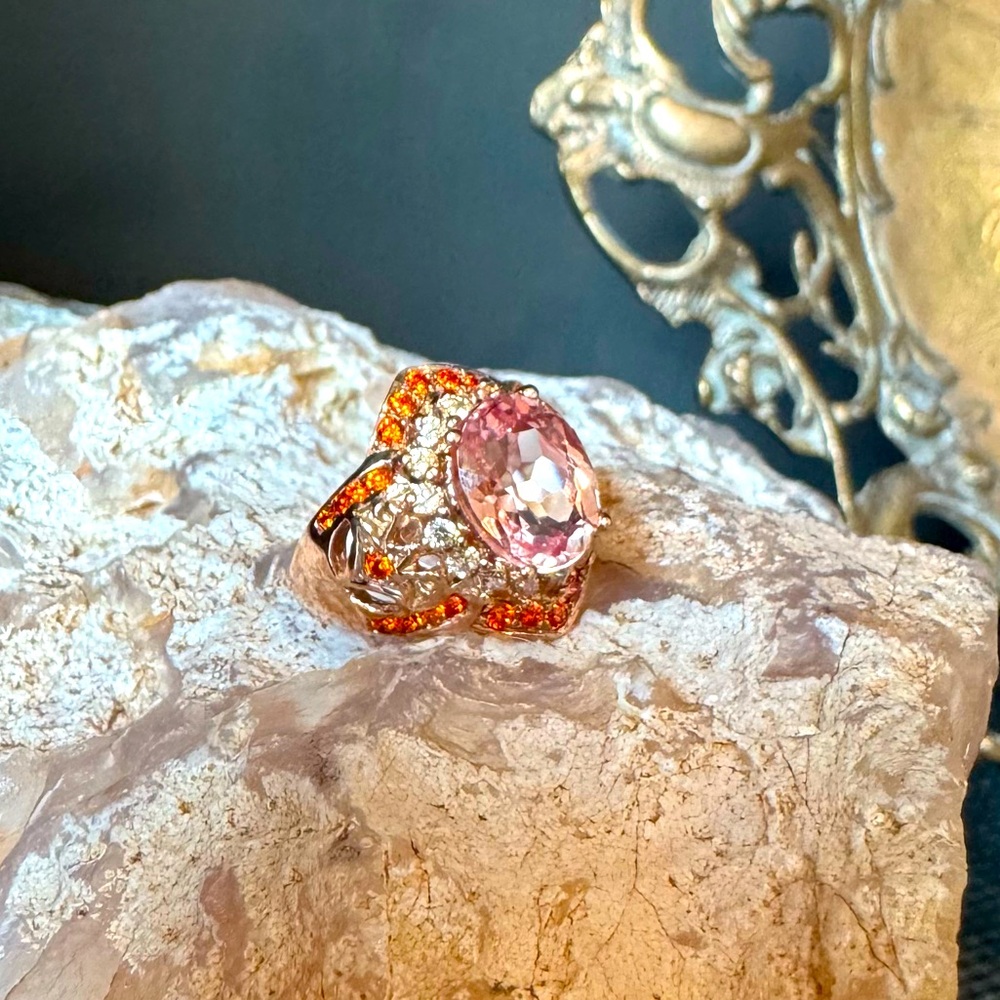Peach Cocktail Ring